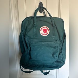 Fjallraven Kanken green backpack